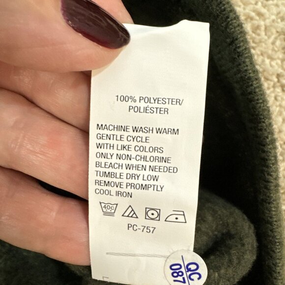 GH Bass & Co Sweater Mens XL Green 1/4 Zip Shirt Fleece Lined Textured NWT - Picture 11 of 13